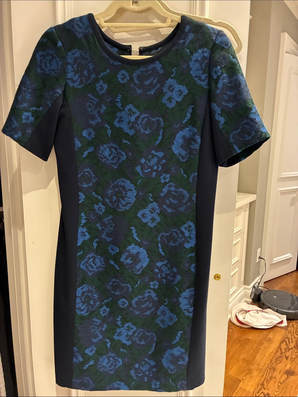 Pink Tartan Women’s Navy and Blue Floral Shift Dress